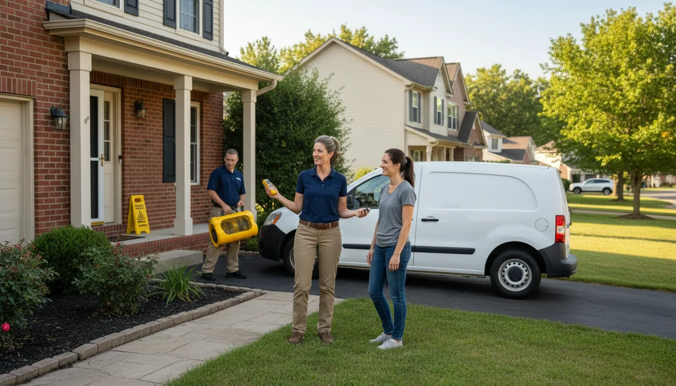Residential water damage restoration in Willard, NC